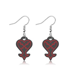 CHOORO Heartless Heart Charm Earrings Cosplay Game Jewelry (heartless earrings-CA)