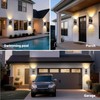 Tesjaso Modern Outdoor Wall Light with Dusk to Dawn Sensor,