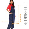 Under NY Sky Pottery Cross-Back Apron (Blue Denim)