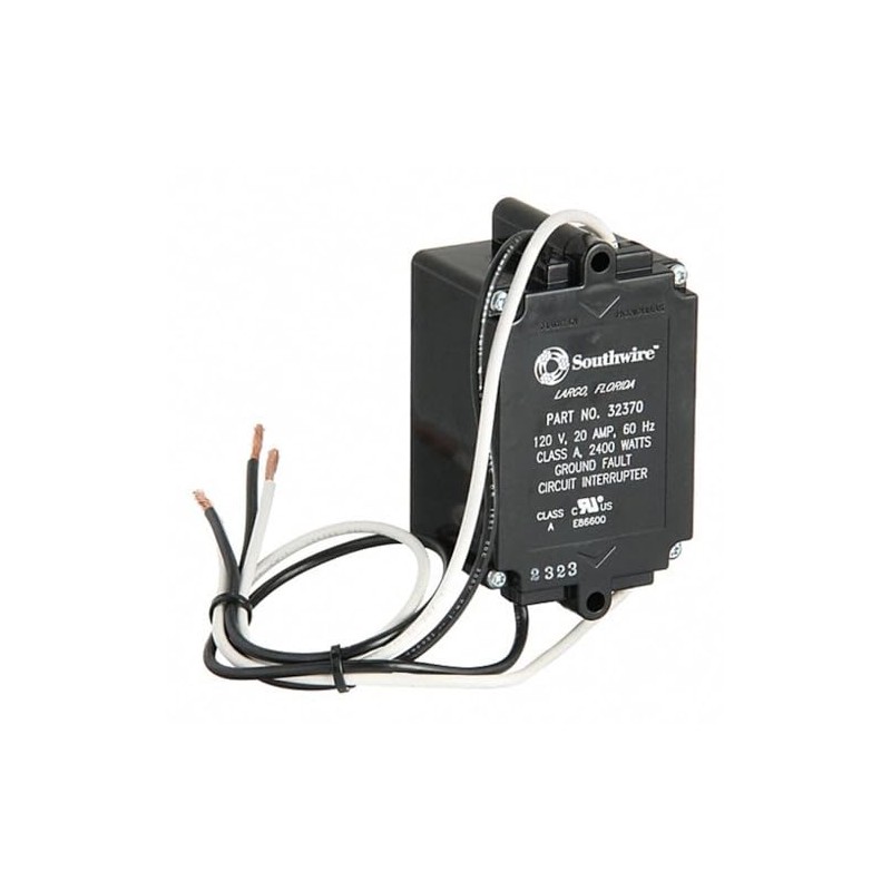 SOUTHWIRE Automatic Reset GFCI Module: #18900000/32370 20A 125V AC, Bare