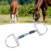 Topyond Stainless Steel 125mm Horse Bit Anti Biting D Ring