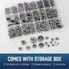 760PCS SAE & Metric Nylon Insert Lock Nuts Kit,304 Stainless