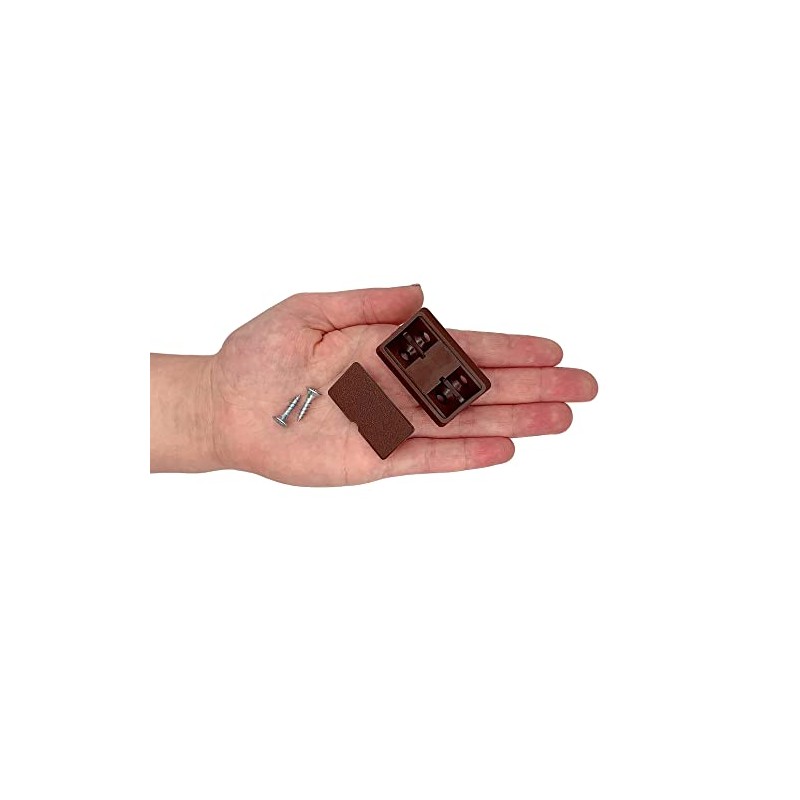 Pack of 20 Shelf Brackets, Brown, 44 x 20 x