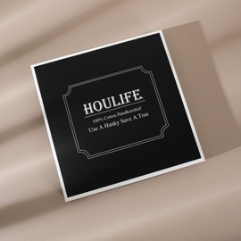 HOULIFE Handkerchiefs for Men Black Checkered Pattern Handkerchief 100% Soft Men's Cotton Hankies with Gift Box 11 PCS, Mixed 11pcs With Gift Box, 17×17"