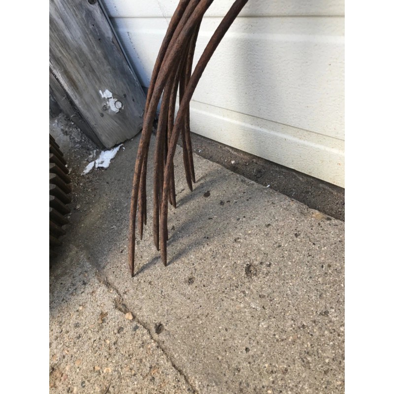 13pcs Antique Hay Dump Rake Teeth Farm Part Steampunk Rust