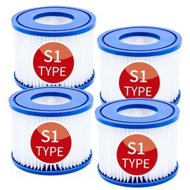 Pool Filters Cartridges Type S1 Compatible for Intex Spa Filter 11692, 29001E, PureSpa 28407E, Hot Tub Pump Filter Cartridge Swimming Pool Spa Filter Replacement 4 Pack (Type S1)