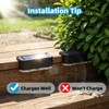 Peasur 8 Pack Solar Fence Lights Outdoor, Railing Light Solar
