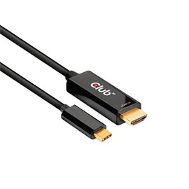 Club 3D 4K 60Hz HDMI a USB Tipo C Cable de vídeo HDMI 2.0 (macho) a USB tipo C (macho) convertidor de monitor activo 5.9 ft/6 pies CAC-1334