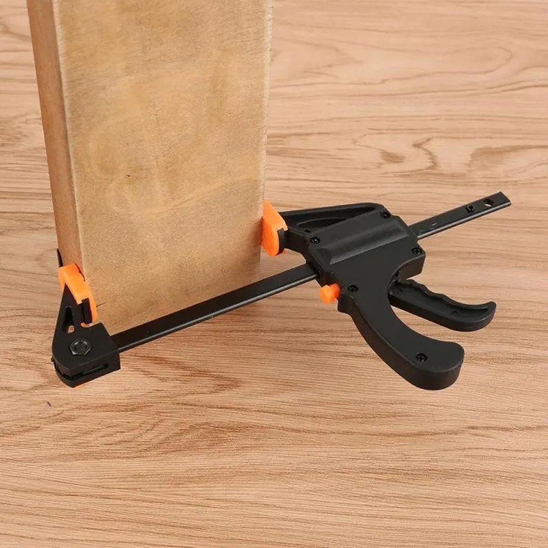 Anhoer 4Pcs Quick Grip Clamps 4" Woodworking F Clamps Quick