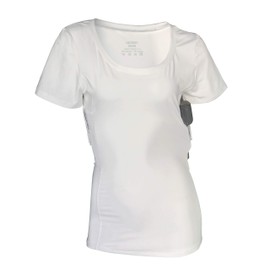 Lilcreek Women Concealed Carry T-Shirt, Concealment Scoop Neck Shirt, Gun Concealment Compression CCW Tactical Clothes