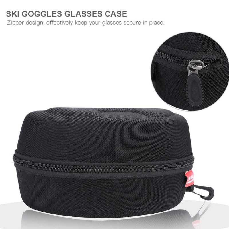 VGEBY Goggles Case Ski Goggles with Black Hard Case for