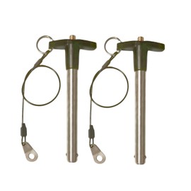 Generic T-Handle Locking pin, 304 Stainless Steel Grip Push-Button Locking Quick-Release pin with Safety Rope (Φ15/32in x 3-1/2in(2PCS))