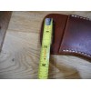 Cross Draw Buffalo leather knife sheath Golden Brown. fits a