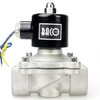 BACOENG 1" AC110V Stainless Steel Electric Solenoid Valve (NPT, Normally