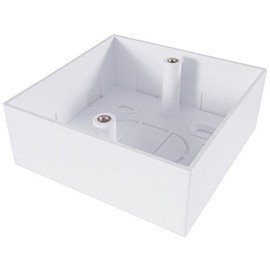 Einzelne Backbox, weiß, Wandplatten und Bodenboxen, audiovisuelles Kabel, 1 Stück | 90-0101