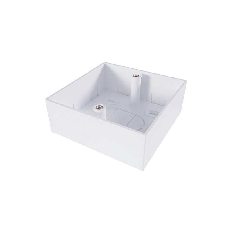 Einzelne Backbox, weiß, Wandplatten und Bodenboxen, audiovisuelles Kabel, 1 Stück