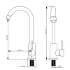CUPC Faucet Hot and Cold Kitchen Sink FaucetColor: Brushed Nickel,