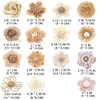 27PCS Burlap Flowers Set, Include 6 Lace Burlap Ribbon Rolls,
