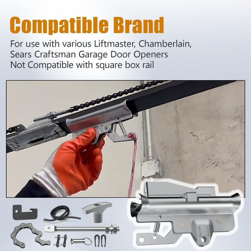 41A3489 Garage Door Opener Carriage, Complete Chain Drive Trolley Assembly