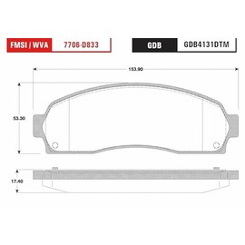 TRW Balatas Cerámicas Delanteras Compatible con FORD RANGER L4 2.3L de 2003 a 2012