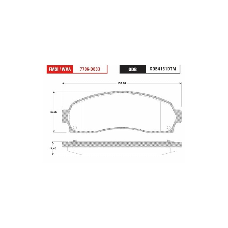 TRW Balatas Cerámicas Delanteras Compatible con FORD RANGER L4 2.3L