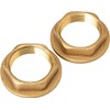 Brass Replacement 3/4" BSP Flanged Metal Bath Tap Backnut -