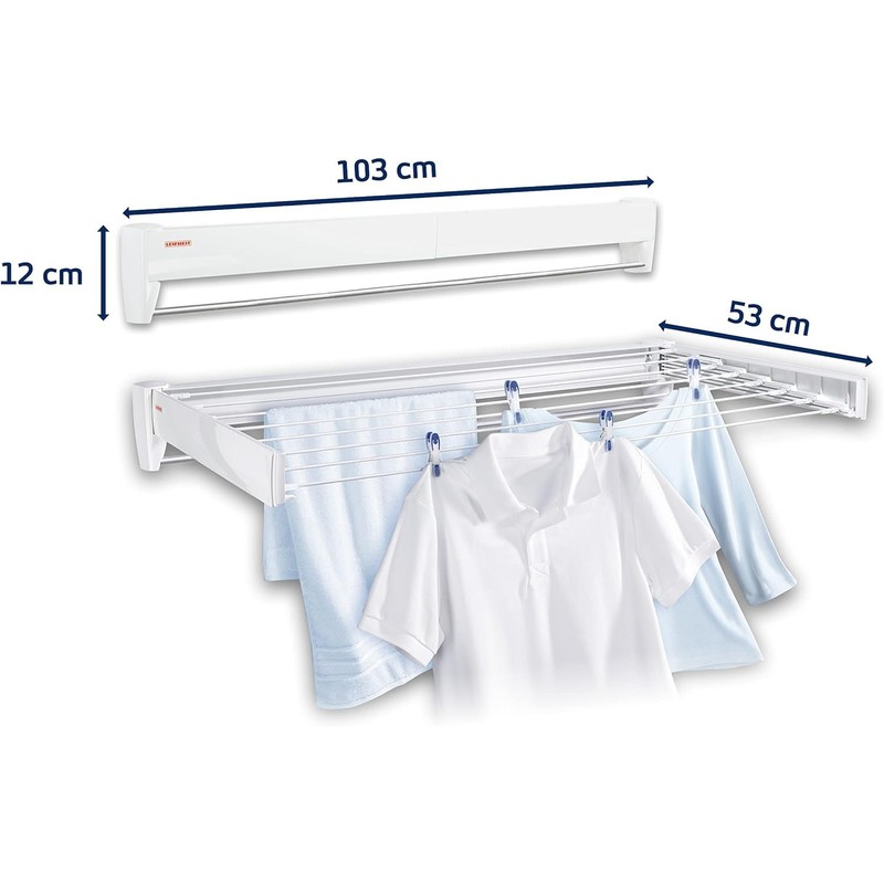 Leifheit 83100 Wall Dryer Telefix 100, White