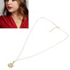 Pendant Necklace 925 Silver Sunflower Shape Gold Exquisite Shiny Elegant