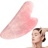 Premium Gua Sha Stone Face Massager Tool (Pink)