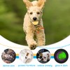 LECHONG Glow Dog Ball, 2.5” Squeaky Dog Toy Ball, Dog