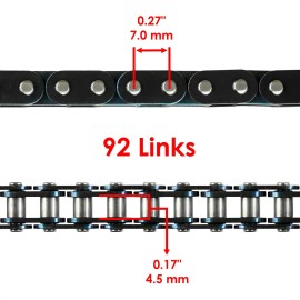Caltric Timing Cam Chain 92 Links for Yamaha Big Bear 400 4WD 4x4 YFM40 2000-2012
