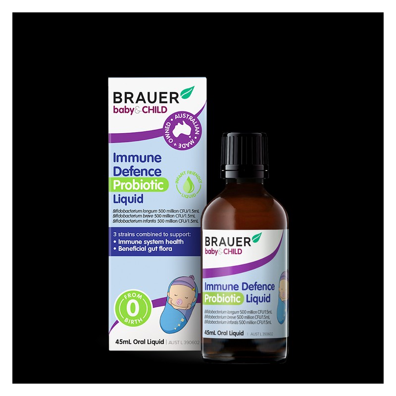 Brauer Immune Defence Probiotic Liquid for Infants 45ml