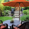 Fonyet Parasol Holder Balcony Railing Adjustable Parasol Holder Attachment Balcony
