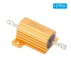 PATIKIL 25W 100 Ohm Aluminum Shell Resistor 2 Pack Aluminum