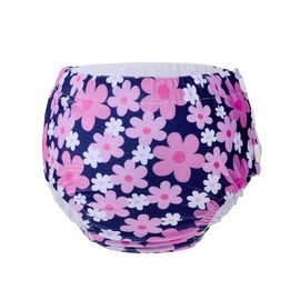 Century Star Swim Diapers Reusable Swim Diaper Washable Baby Infant Toddler Waterproof Swimming Diapers Pink Flower 18-24 Months