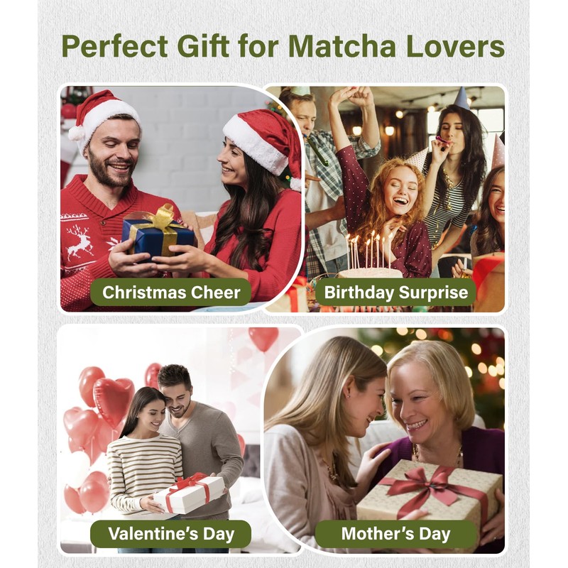 Matcha Set (7-Piece) Which Matcha Whisk, Matcha Cup, Matcha Bowl,