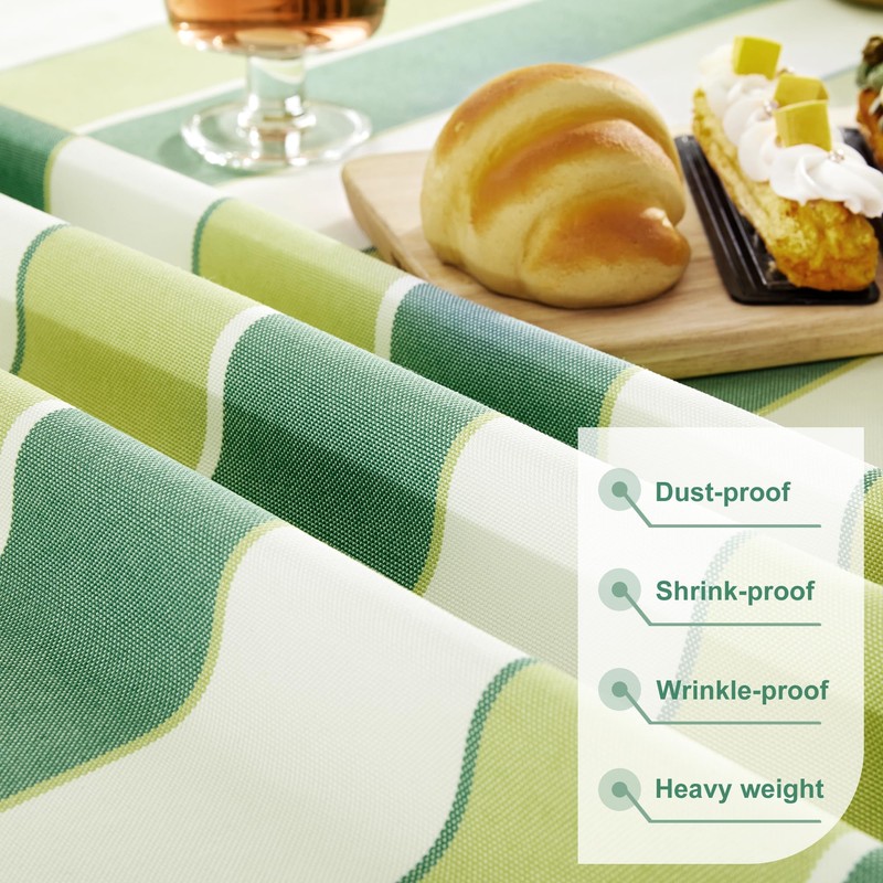 Deconovo Lotus Effect Table Linen, Machine Washable Tablecloth, Waterproof, Easy