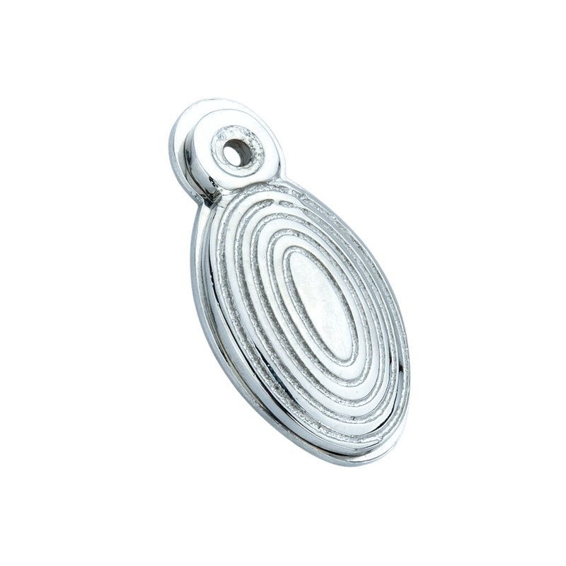 Oval Shaped Beehive/Reeded Door Lock Keyhole Escutcheons in Various Finishes
