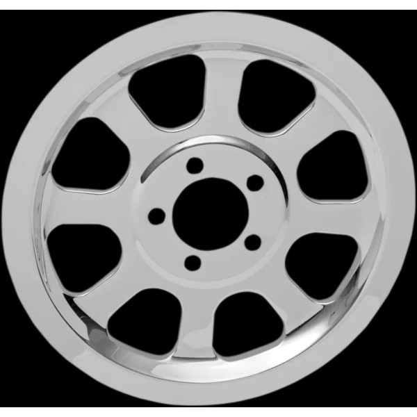 Drag Specialties Chrome Outer Rear Pulley Insert for 00-05 Harley