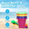Playbees Beach Sand Toy Set, Includes 12 Sets,Buckets and Shovels,4.25