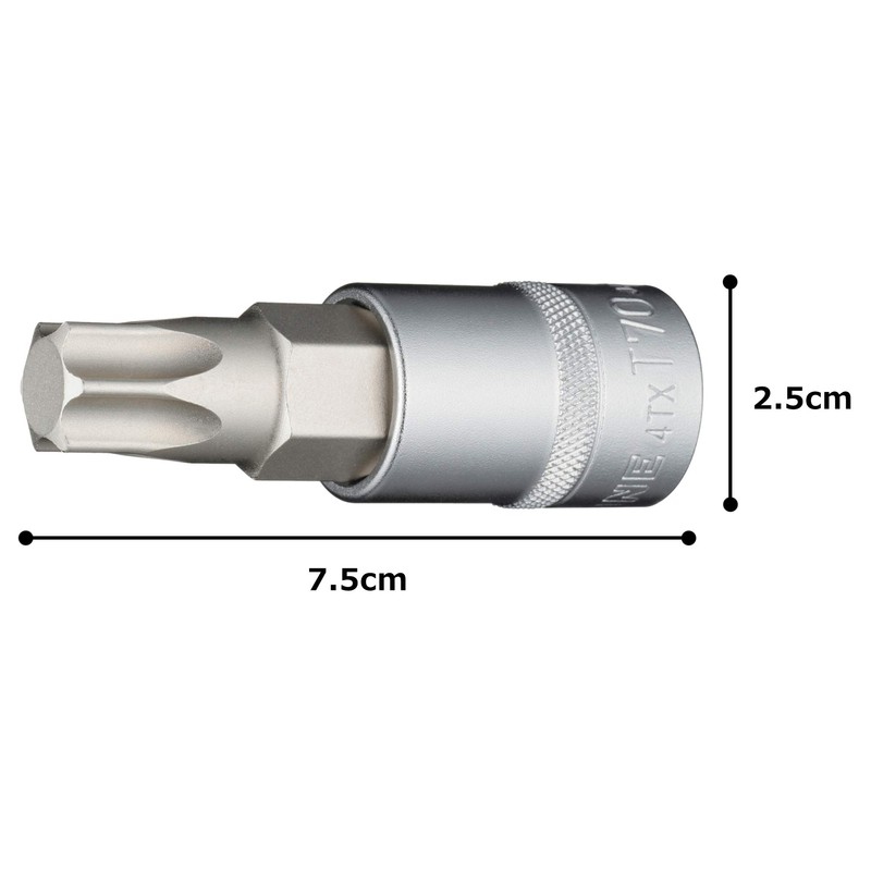 TONE Torx Socket (Strong Type) 4TX-T70 1/2" Drive Angle 0.5