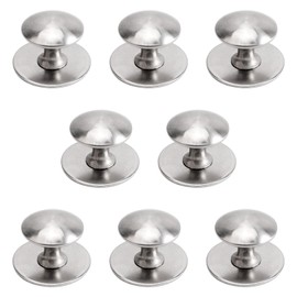 MOROBOR Stainless Steel Drawer Knobs,8pcs Self-Stick Instant Cabinet Pulls Adhesive Sliding Door Handle with Mounting Screws for Glass Cabinet Cupboard Drawer (35mm*25mm)