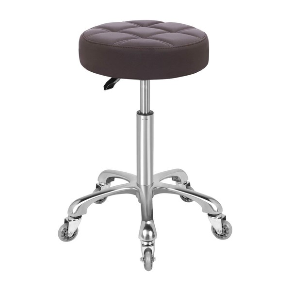 KARRIE Swivel Stool Chair Adjustable Height,Heavy Duty Hydraulic Rolling Metal Stool for Kitchen,Salon,Bar,Office,Massage