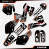 Factory EFX Gray & Orange Camo Savage Racing Graphics Kit