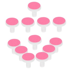WOONEKY 12pcs Nail Grinding Pads Replacement Heads Safe Durable Nail File Accessories for Electric Trimmers Easy Installation for Boy Girl Months