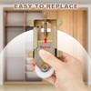 Therwen 8 Pcs Sliding Mirror Closet Door Roller Wheels Replacement