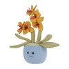 Apricot Lamb Potted Butterfly Orchid Plush Stuffed Flowers for Kids,
