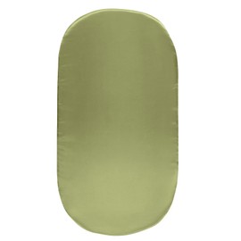 SiinvdaBZX Satin Bassinet Sheets for Baby Hair, Silky Soft Sage Green Bassinet Fitted Sheets for Hourglass, Oval & Rectangular Bassinet Mattress (Pack of 1)
