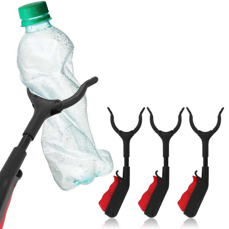 Short Grabber Reacher Tool, Small Trash Picker Upper Tongs, Mini