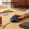 PORLEI Wired Trackball Mouse, Easy Index Finger Control, Ergonomic Comfort